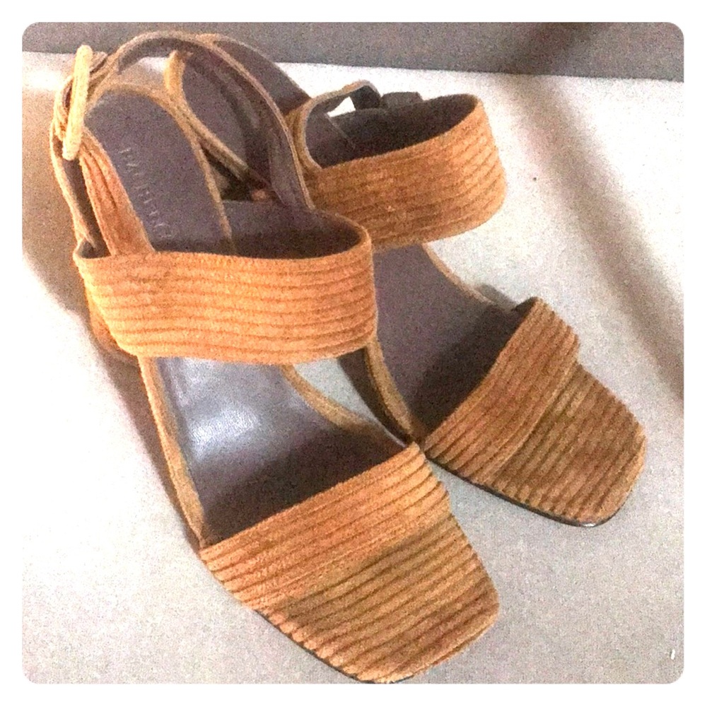 Rachel Comey brown corderoy high sandals 9.5